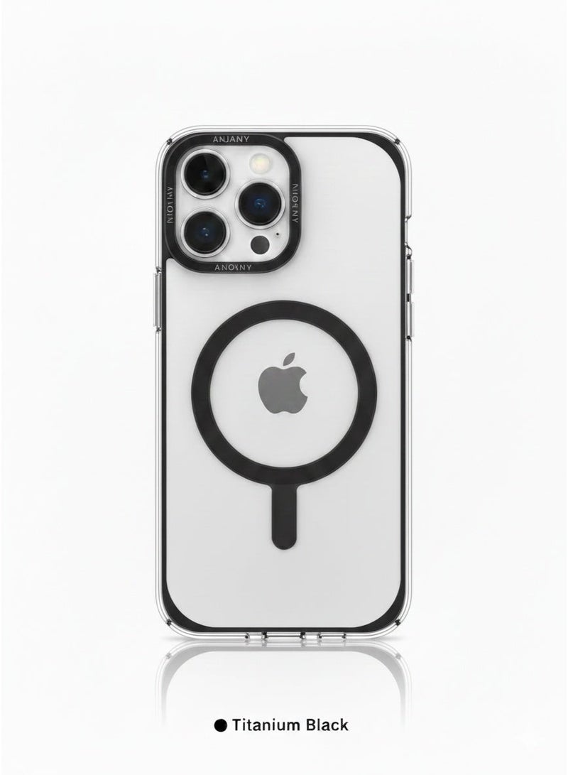 إنجوي إن واي غطاء لهاتف iPhone 17 Pro Max متوافق مع تقنية MagSafe - باللون الأسود التيتانيوم - Image 1